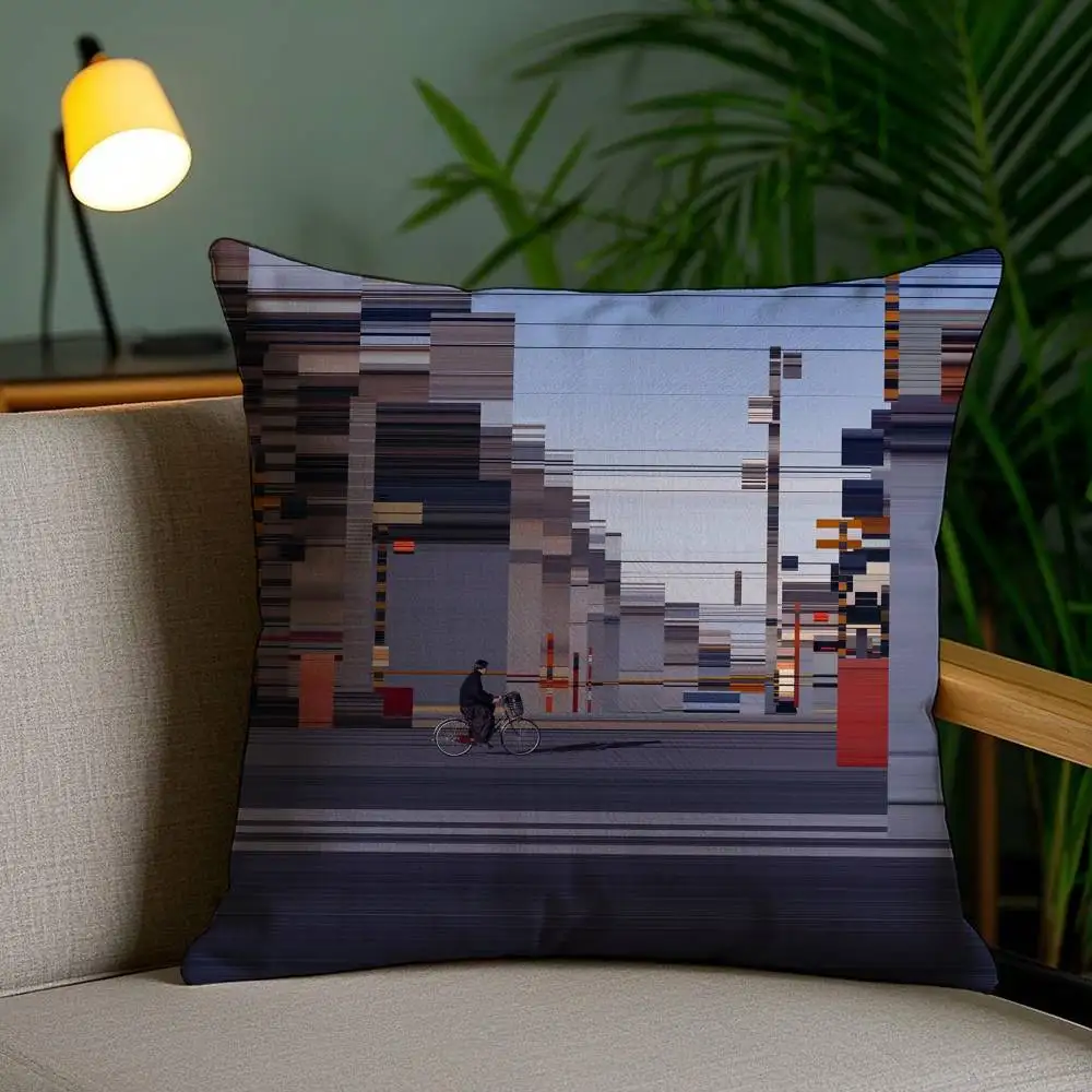 Abstract World Premium Printing Pillow Case Anti-dustmite Invisible Zipper Sofa Bed