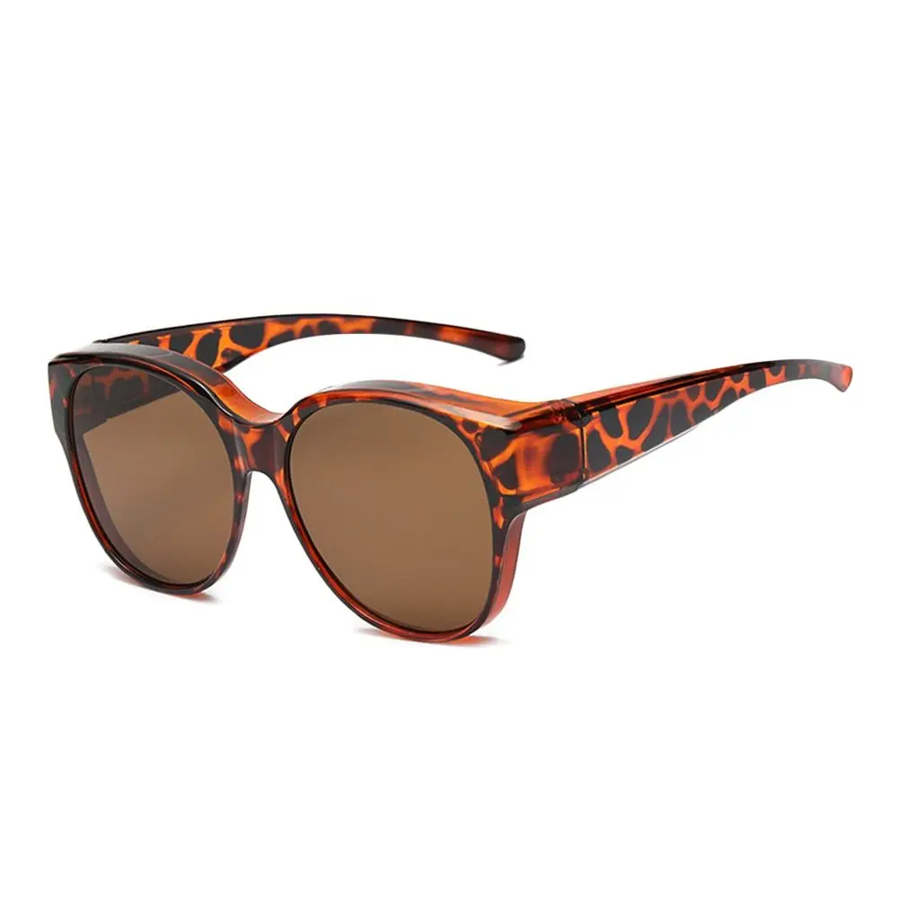 

Fashion UV Protection Driving Sunglasses Y2K Retro Fit Over Sunglasses Round Frame Wear Over Glasses for Women Men