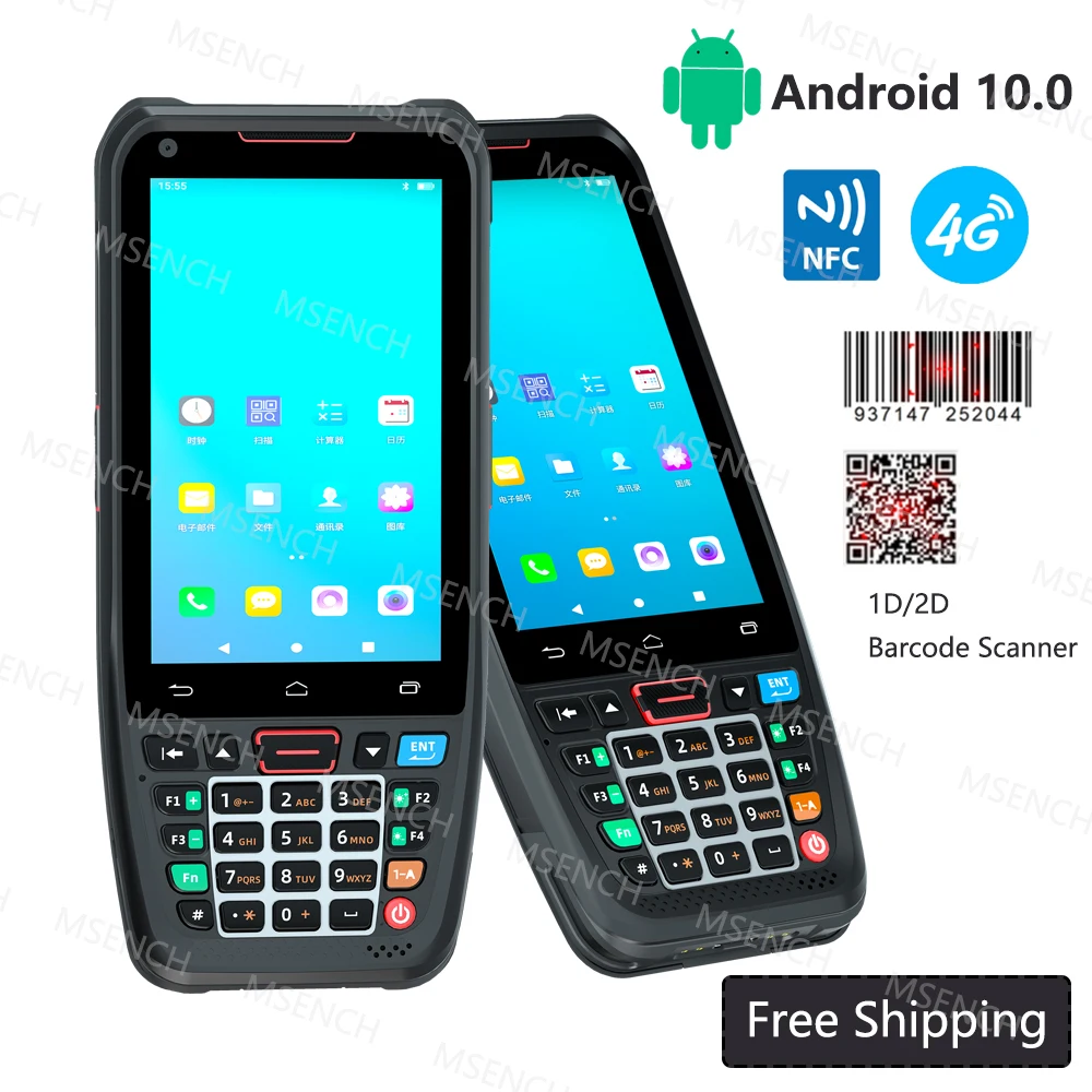 バーコードスキャナーn40,Android 10.0,4g,wifi,GPS,1d,2d,pda,4インチ,NFC,ハンドヘルド