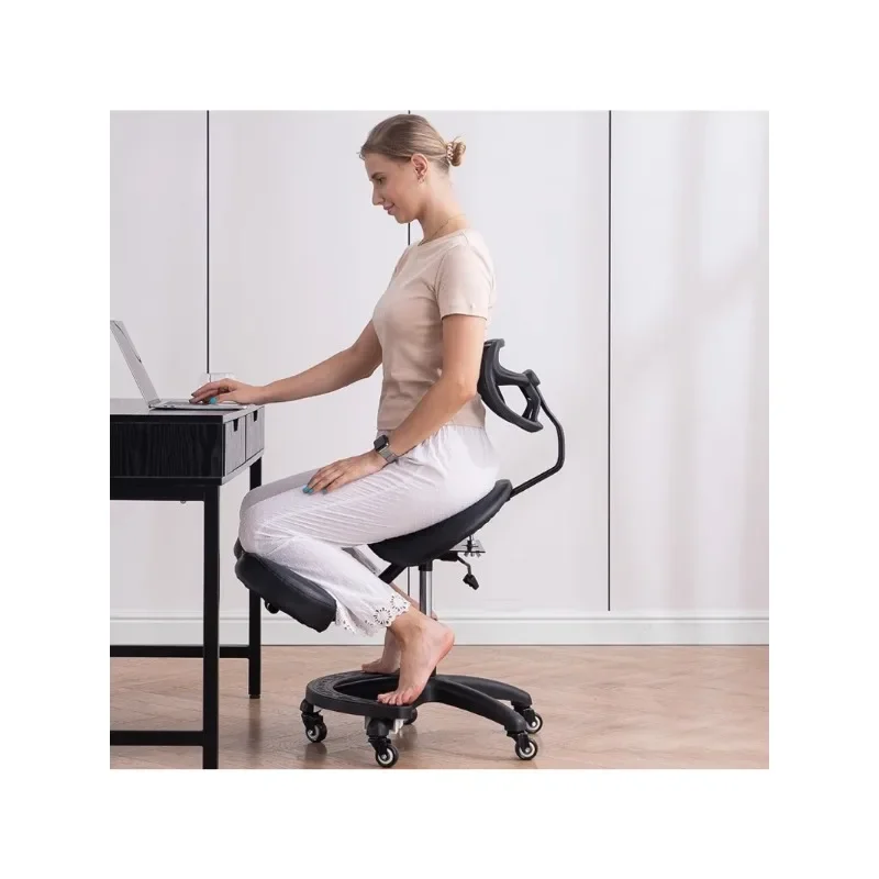 

Ergonomic Computer Chair with Adjustable Height, Backrest and Knee Rest for Home and Office