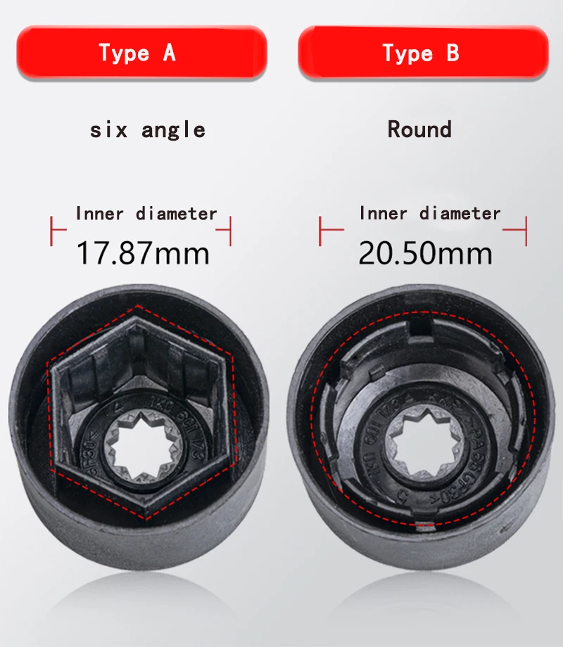 20pcs Car Wheel Bolt Caps Tyre Screws Cover For Volkswagen VW POLO Tiguan Passat B5 B6 B7 Golf