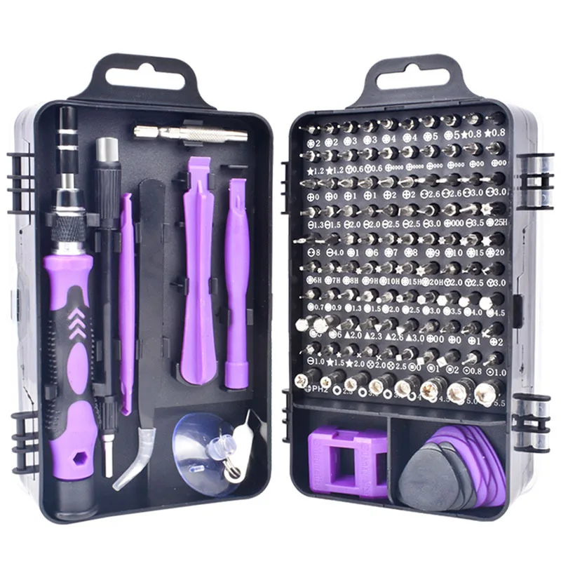 Precision 115 in 1 Insulated Screwdriver Set Magnetic Electronics Screwdriver Bit Set Screwdriver Tools Set