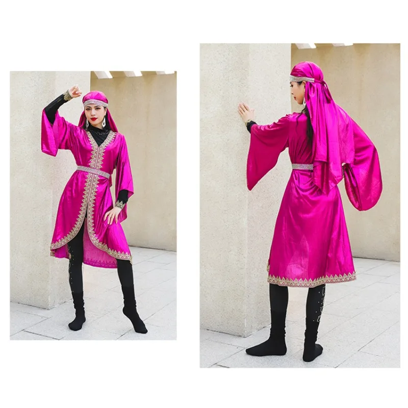 Maßgeschneidertes Bauchtanzkleid, Volkskostüme, Dabke D Diego, Wettbewerb, Gruppe, Performance-Kleid, indische arabische Robe, Falda-Bauchtanz