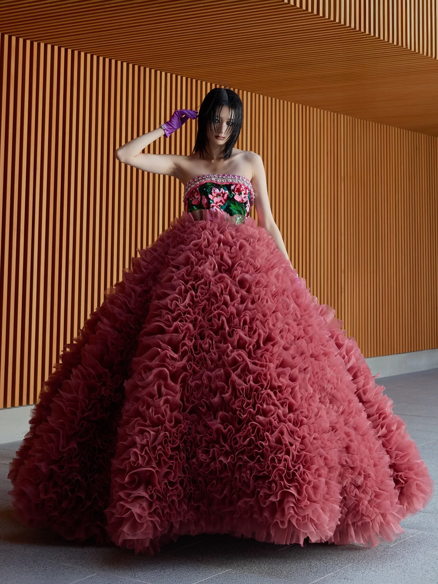 طبقات مذهلة تول تنورة الزفاف مرونة الخصر الكرة ثوب الزفاف التنانير مخصص الألوان حجم كامل الكشكشة حفلة موسيقية تنورة الدعائم #3