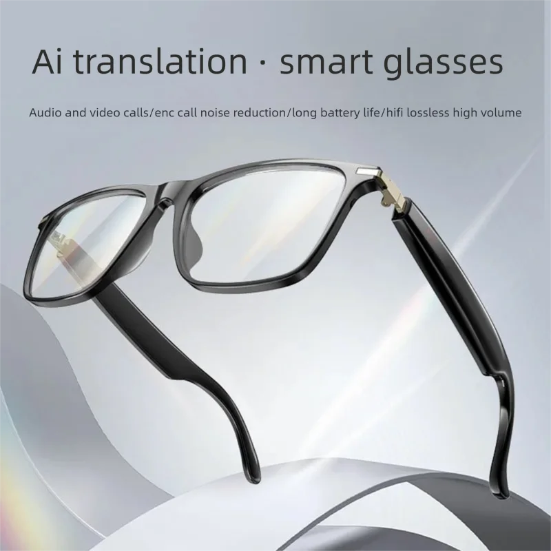 lunettes-intelligentes-dotees-d’une-intelligence-artificielle-fonction-de-traduction-lecture-de-musique-reduction-du-bruit-lors-des-appels-enregistrement-des-reunions-lunettes-bluetooth