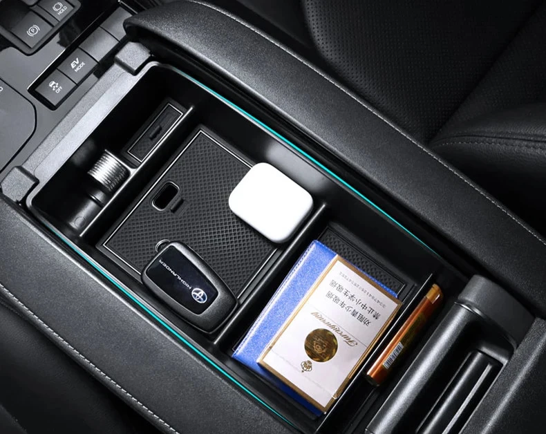 Für Toyota Highlander XU70 2020~2023 Hybrid Auto Mittelkonsole Armlehnen-Aufbewahrungsbox Kleinteile-Organizer Ablagefach Innenraum-Zubehör – Detail 4