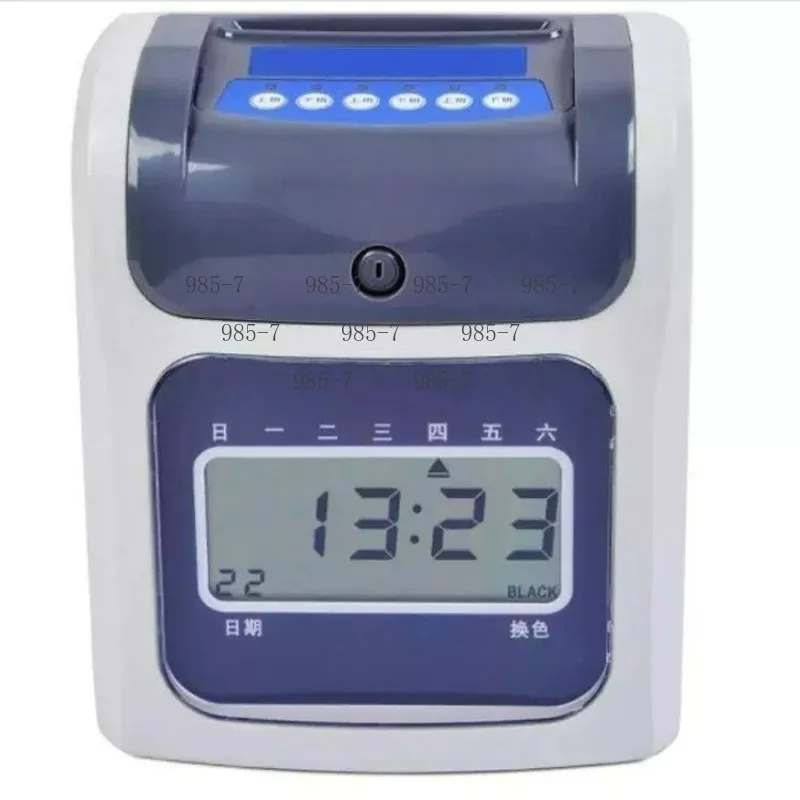 Office Time Recorder, Electronic ID Card Attendance Punch Clock, Employee Check-in Machine 100V-240V