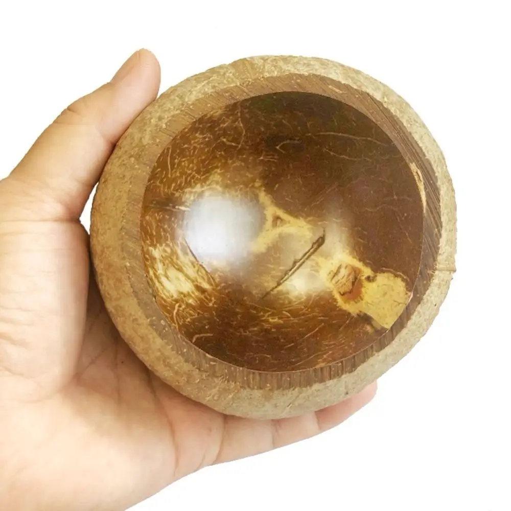 High Quality Natural Coconut Shell Bowls Wood Creative Candle Bowls Candle Dough Bowl