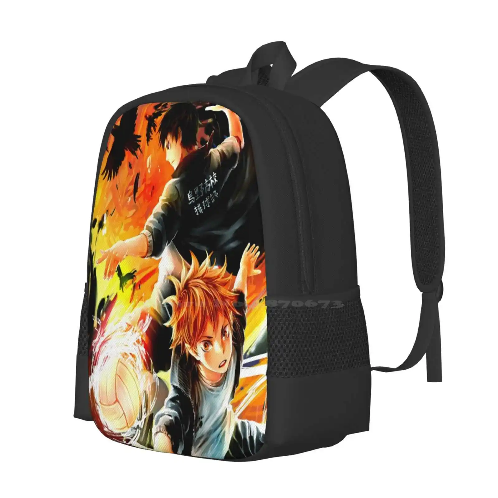 Haikyuu-Hinata & Kageyama Hot Sale Backpack Fashion Bags Haikyuu Hinata Kageyama Anime Manga Volleyball