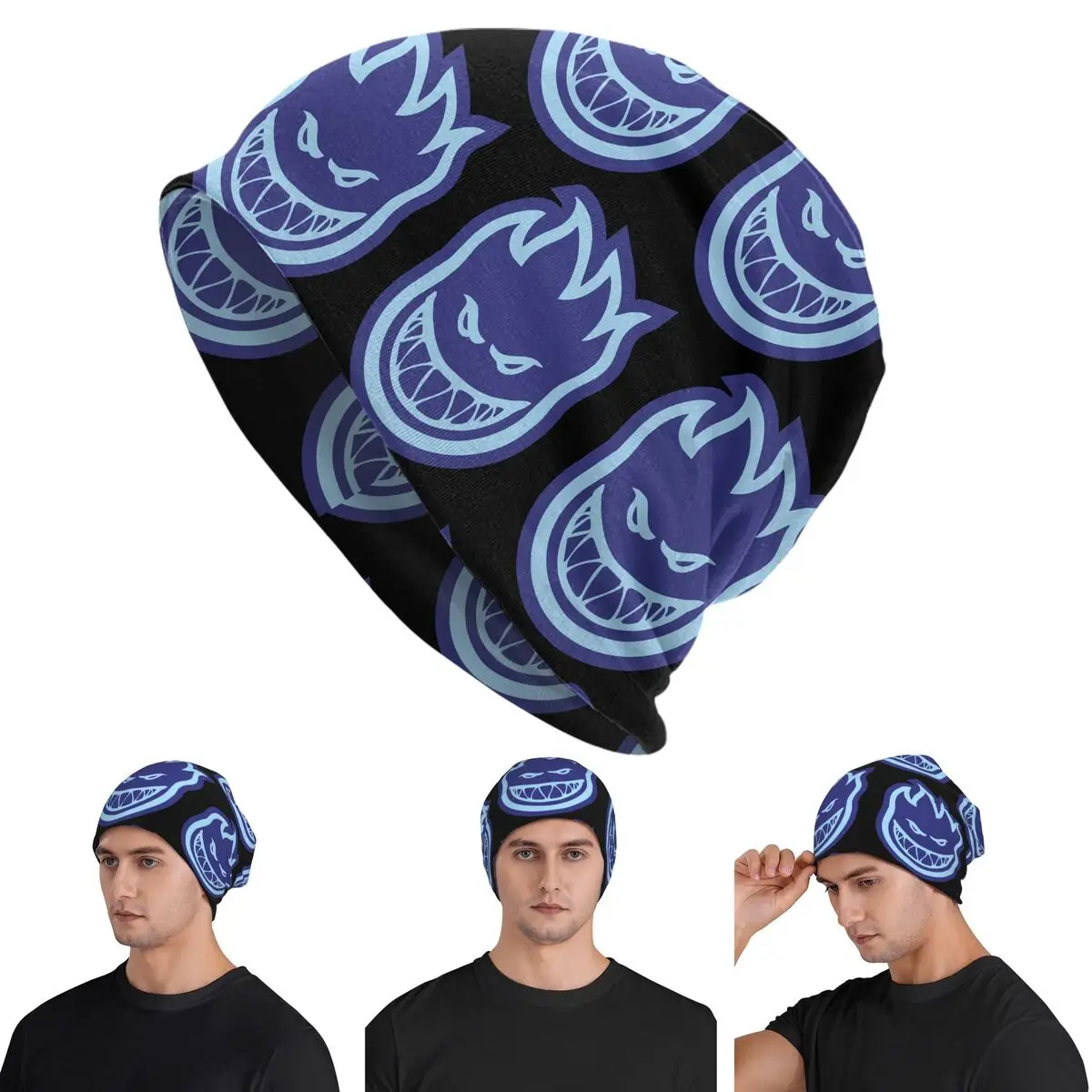 Spitfire Skate Warm Knitted Cap Fashion Bonnet Hat Autumn Winter Outdoor Beanies Hats for Men Women Adult
