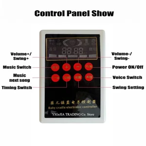 سرير كهربائي مع سرير هزاز أوتوماتيكي ، لأعلى ولأسفل ، متعدد الوظائف ، سرير أطفال موسيقي أفضل 12 مبيعا لأسرة أطفال Reborn - رقم 6