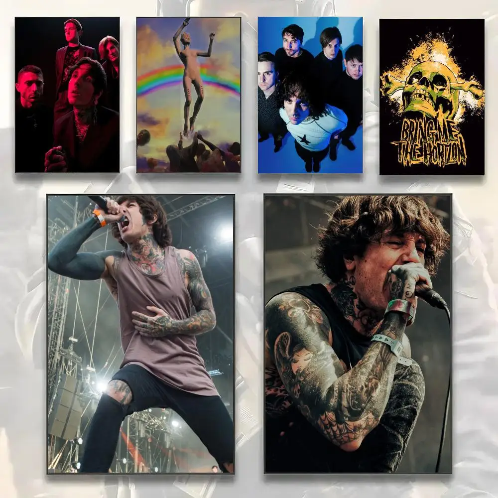 Rock Band B-Bring Me The Horizon Poster Painting Prints Wall Art Picture Film Room Home Bar Cafe Decor Home Mural