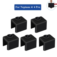 For Elegoo Neptune 4/4 Pro Silicone Socks - High-Temp Heat-Resistant Hotend Cover for 3D Printer Accessories