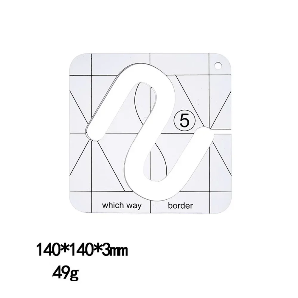 Quilting Tools Patchwork Ruler Templates Set DIY Apparel Sewing Supplies Stencil Styling Tool Acrylic Craft Handmade
