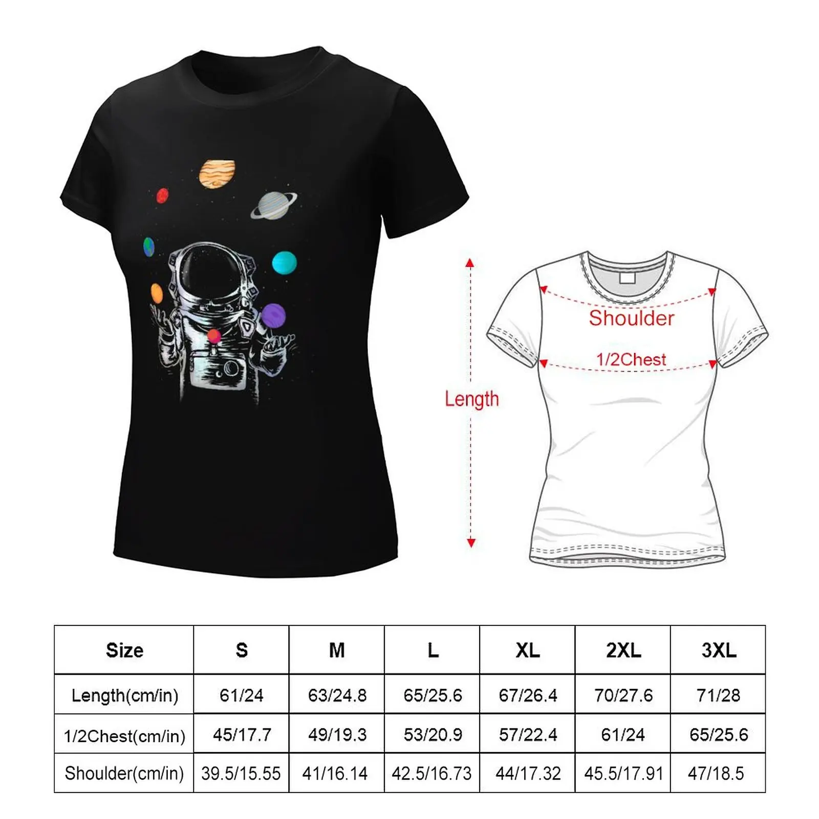 Camiseta gráfica estética feminina, Roupa de circo espacial, Camisas gato