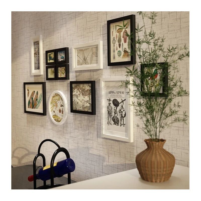 Wholesale modern home hotel studio background wall hanging decorative art frame sets