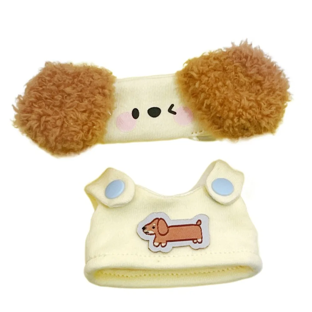 

Strap Dress 10cm Cotton Doll Clothes Lion Animal Doll Clothes Outfit Little Dog Suit Doll Dress Up Set Children's Gift