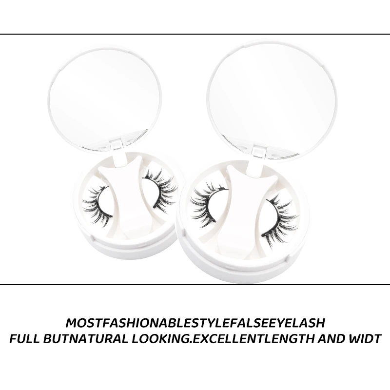 Künstliche Nerzwimpern 3D Magnetische Natürliche Falsche Wimpern Großhandels-Set Wiederverwendbare Magnetwimpern mit Pinzette – Detail 5