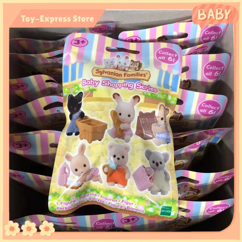 Sylvanian Families Calico Critters Fille Enfants Jouets Miniature Poupée Anime Figrues Sacs Aveugles Jouets Pour Enfants Bébé Série Shopping