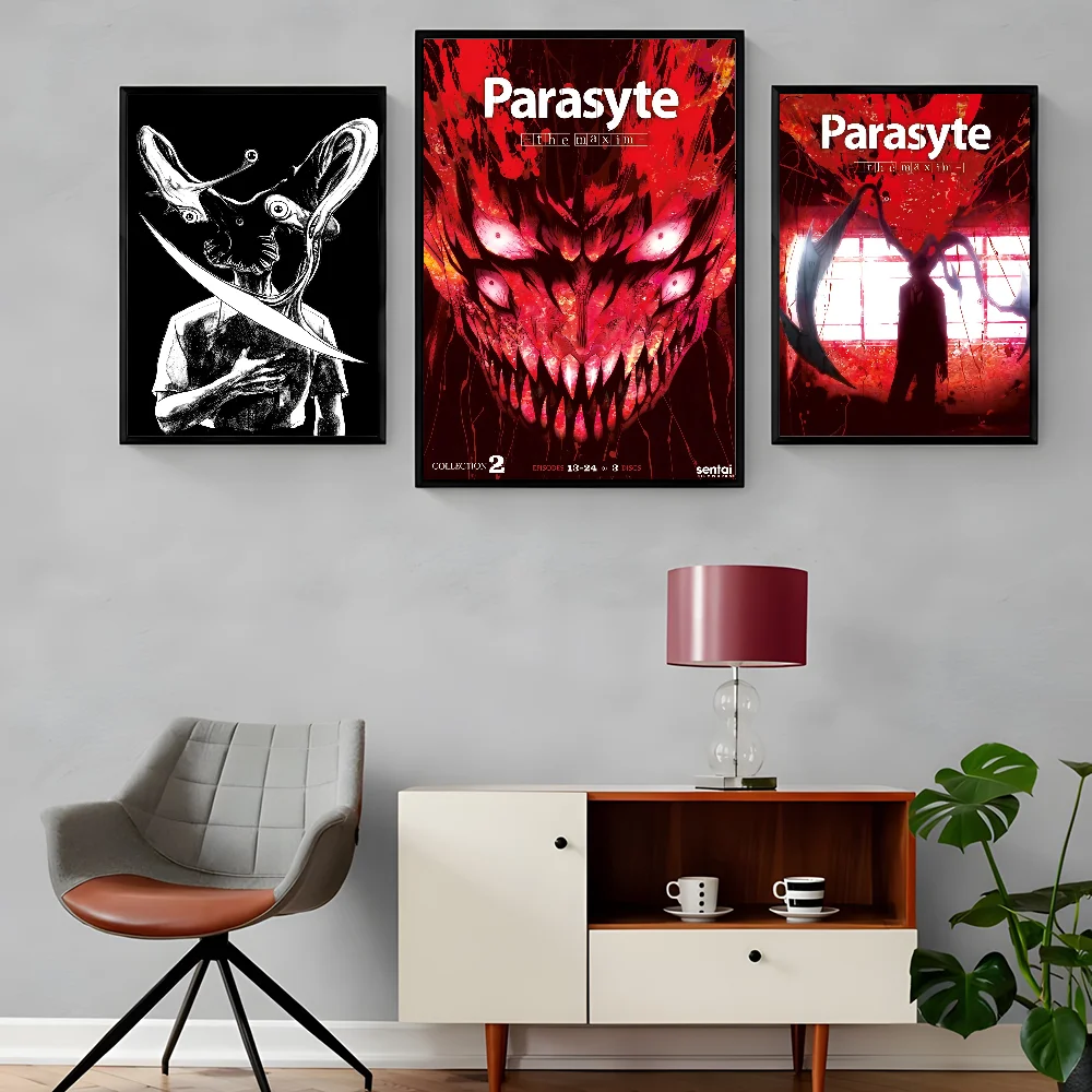 أنيمي P-Parasite مكسيم المشارك مقاوم للماء جدار الفن عالية الجودة طباعة الفيلم الملصقات لغرفة المعيشة غرفة الرجعية ديكور هدية