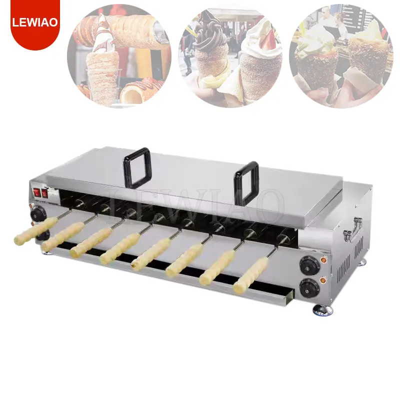 

Electric Chimney Cake Oven Maker Machine Chimney Cake Rollers Ice Cream Waffle Maker Cone