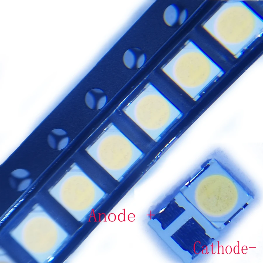 500 шт./лот 3528 SMD LED 2835 6 В холодный белый 1,5 Вт для ЖК-подсветки телевизора Jufei