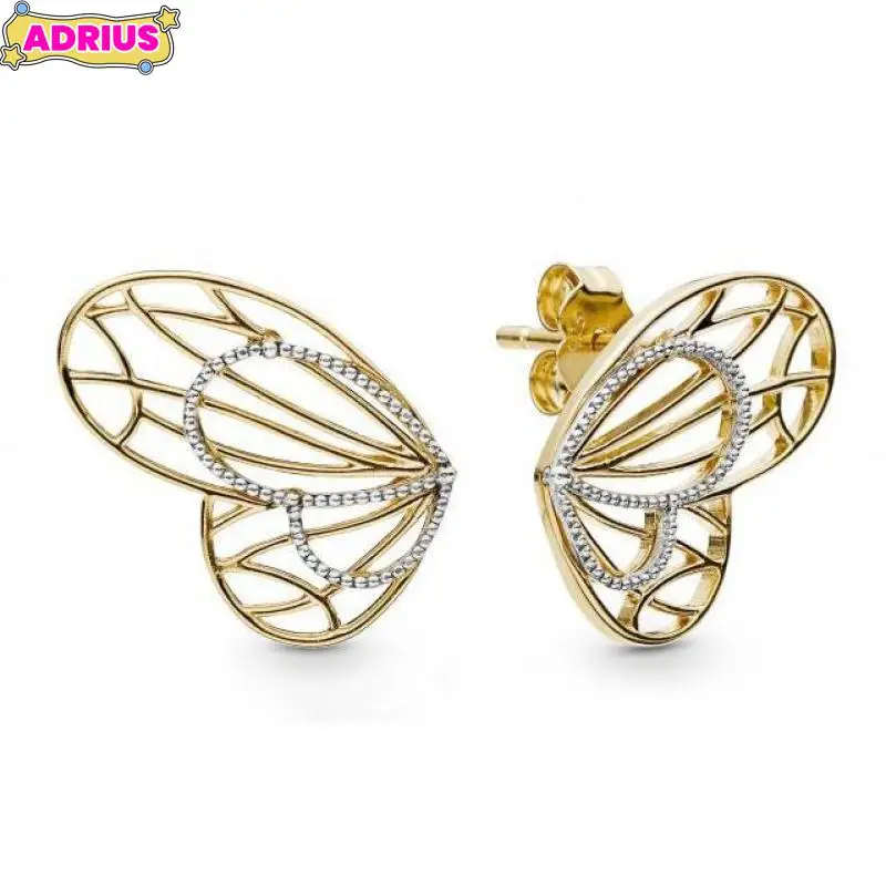 925 prata esterlina original brinco rosa ouro formas geométricas brincos para festa de casamento feminino presente moda jóias