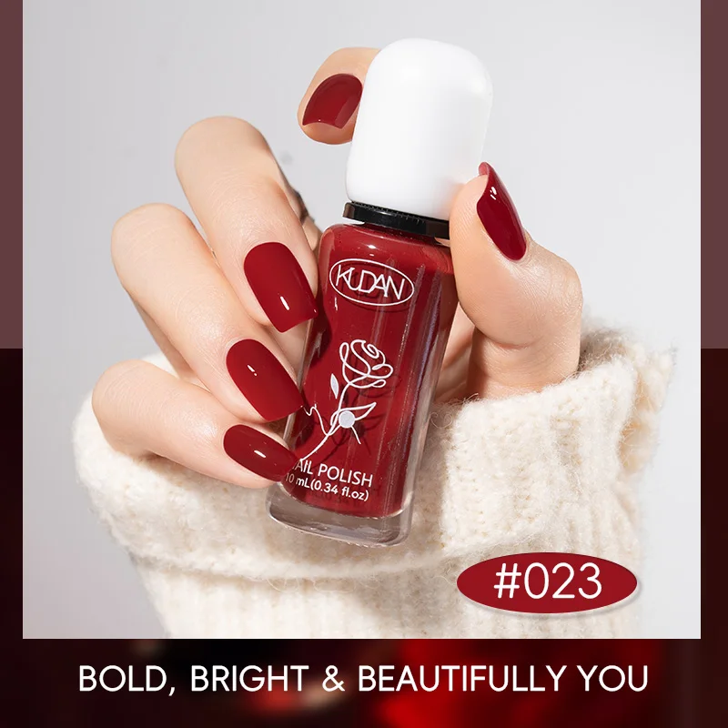 KUDAN Fashionable 10ml No Lamp Gel Nail Polish DIY Stylish Quick Dry Peel Off Nail Polish Nails Art Material Lacquer Wholesale