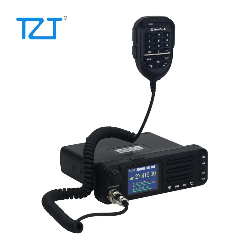 راديو TZT HamGeek 6699-CB 1-30 ميجا هرتز/21-30 ميجا هرتز راديو متنقل يدعم أوضاع FM/AM/CW/SSB مع ميكروفون