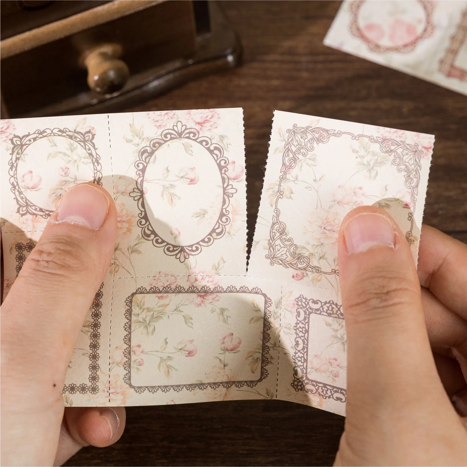 30pcs/lot Memo Pads Material Paper Retro Border Set Junk Journal Scrapbooking Cards Retro Background Decoration Paper