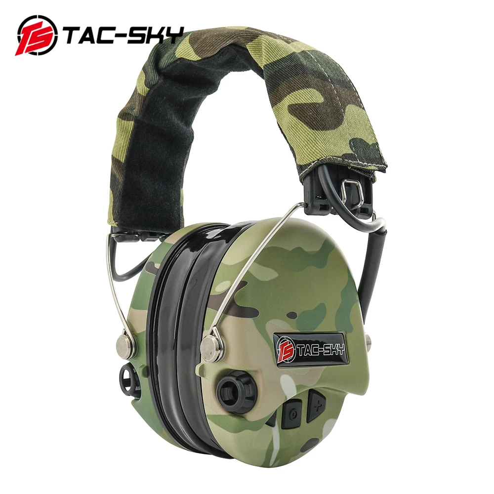 

TAC-SKY SORDIN IPSC Tactical Silicone Earmuffs Electronic Hearing Protection Shooting Headset Camouflage MC