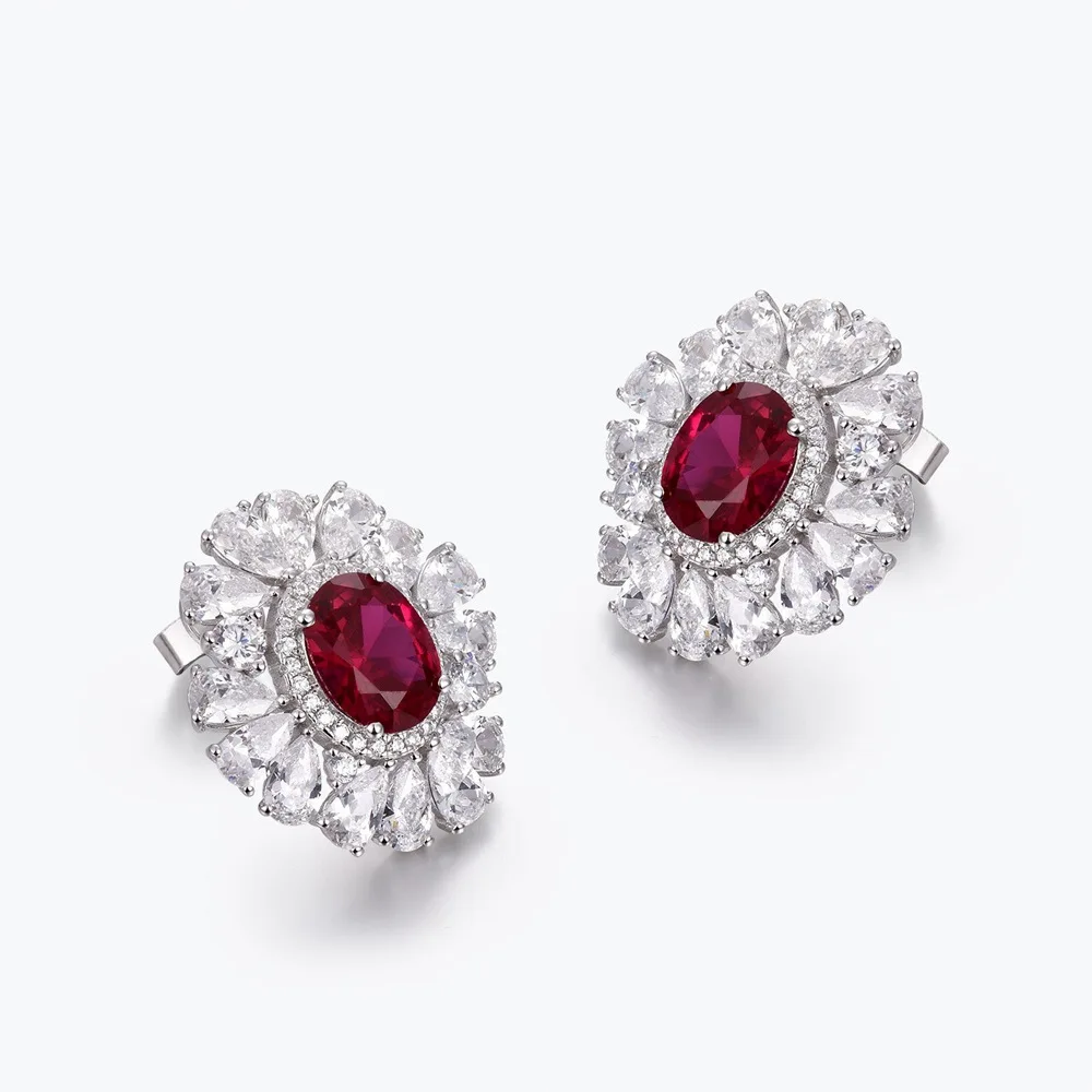 SONGYUN Luxury Jewelry 925 Sterling Silver Earrings Zircon 5A Leverback Anniversary for Women Rhodium Plated Fine Jewelry Earrin