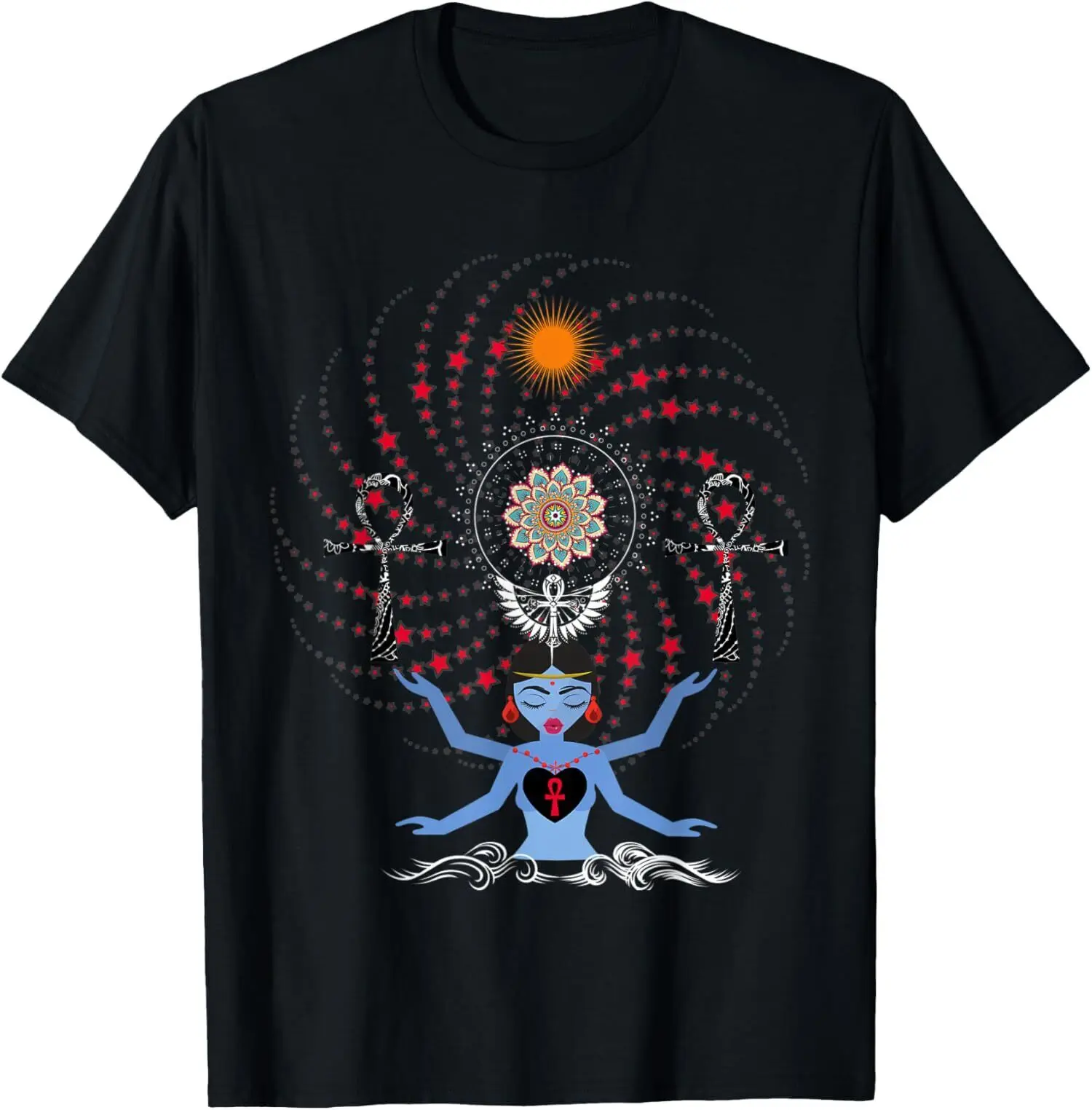 NEW LIMITED African Hindu Egyptian Goddess Design Gift Idea Tee Shirt S-3XL