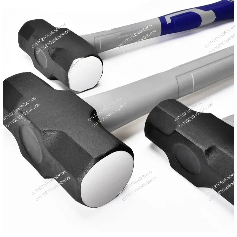Octagonal  Square Head Sledgehammer Heavy Duty Wall Smashing Multifunctional Masonry Iron Hammer Construction Site Tools
