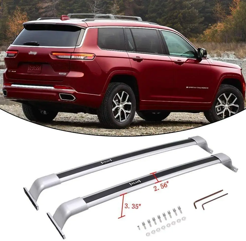 Roof Rail Rack Cross Bar Crossbars Fits for Jeep Grand Cherokee L 2021 2022 2023