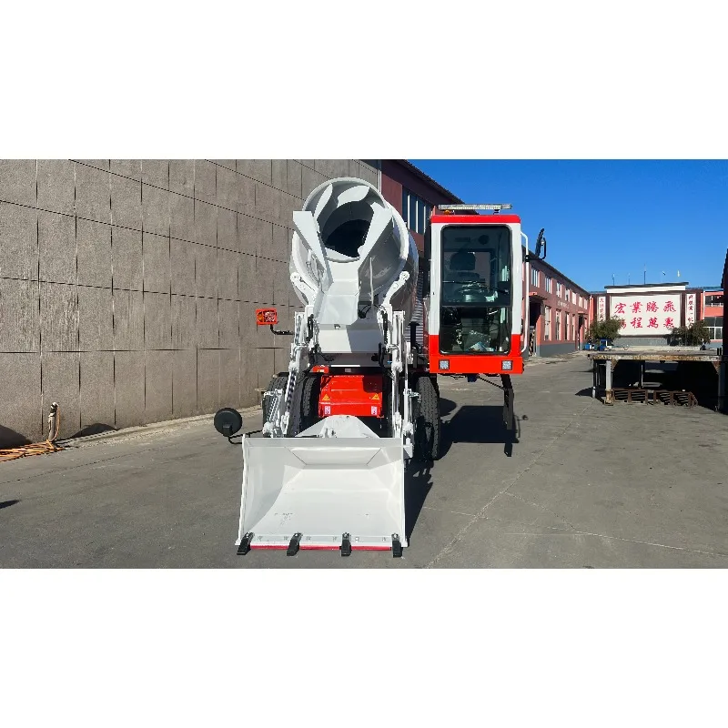Multi-Functional Self-Loading Concrete Mixer Truck 4m³: Auto Weigh, Rotate, Bidirectional Drive