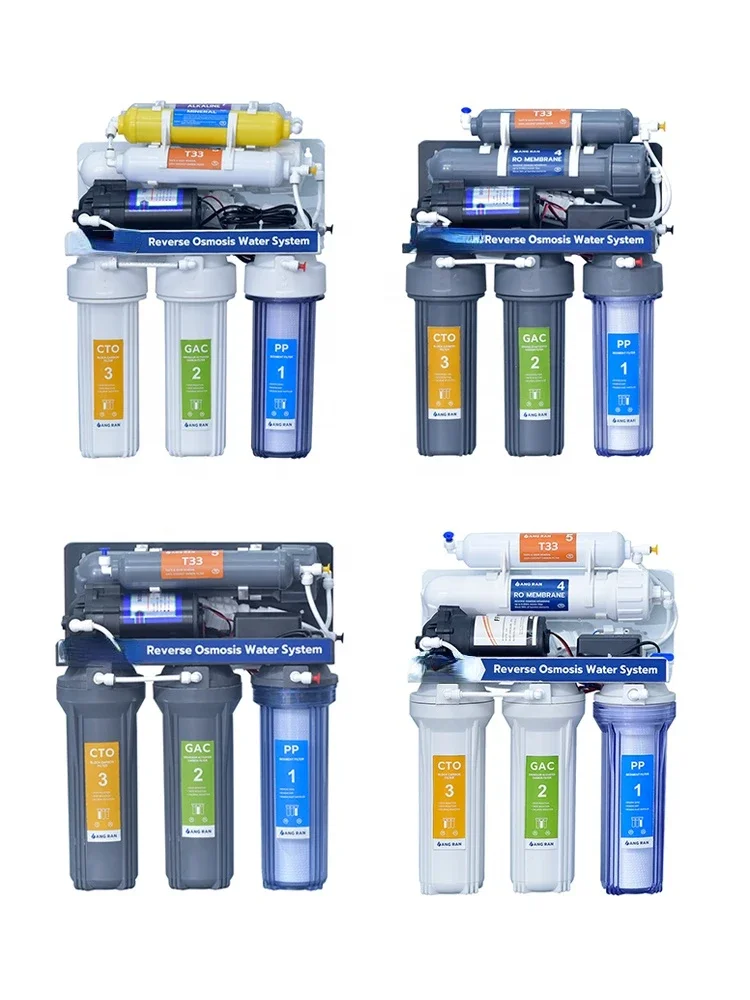 APEC 5 stages gray color home RO purifier water filter system