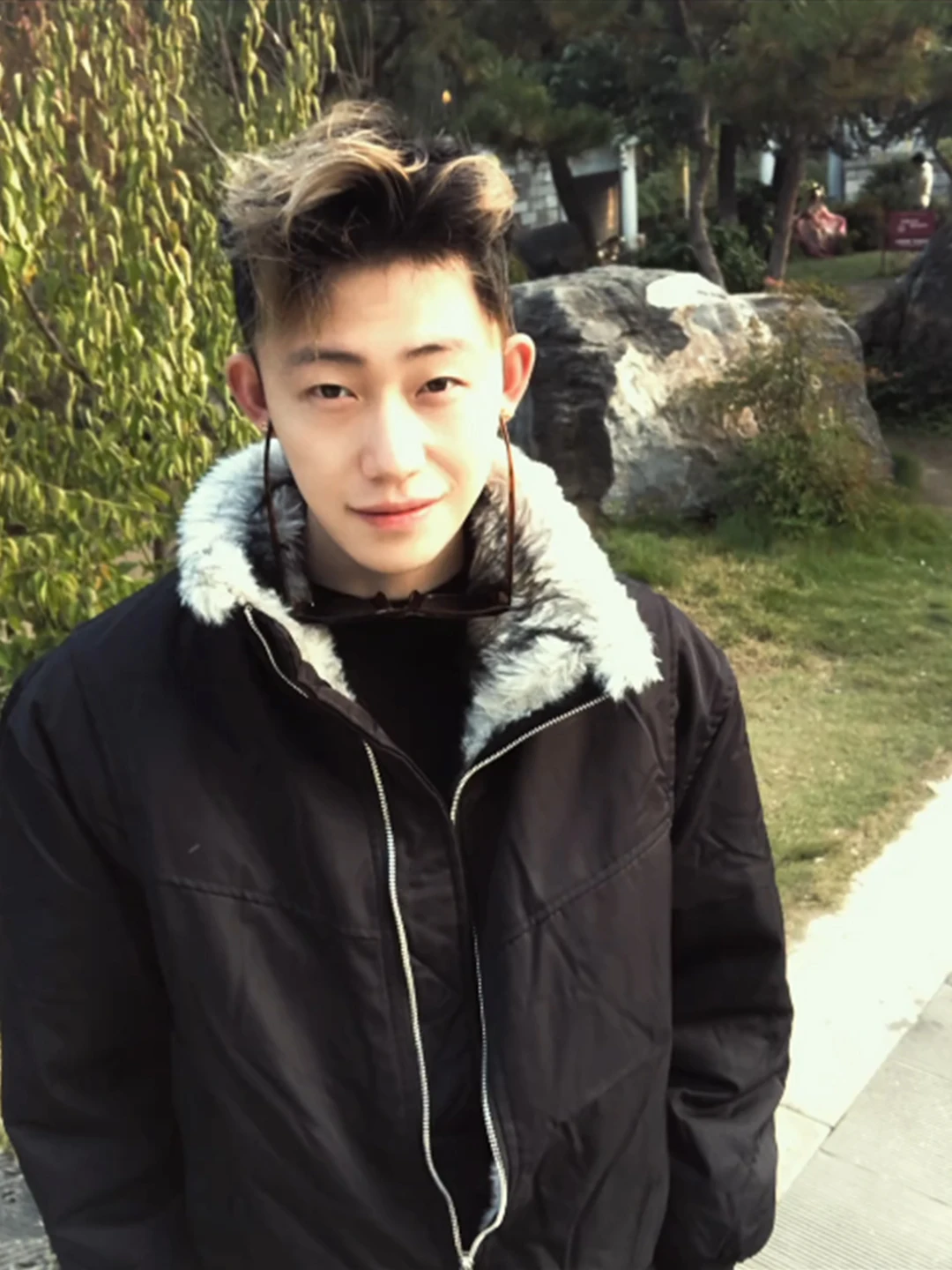 

Cleanfit Thiened Stand Collar Men's Jaet Winter Cotton Coat Cool Haome Mountain Eagle Design Stand Fit Casual Wear