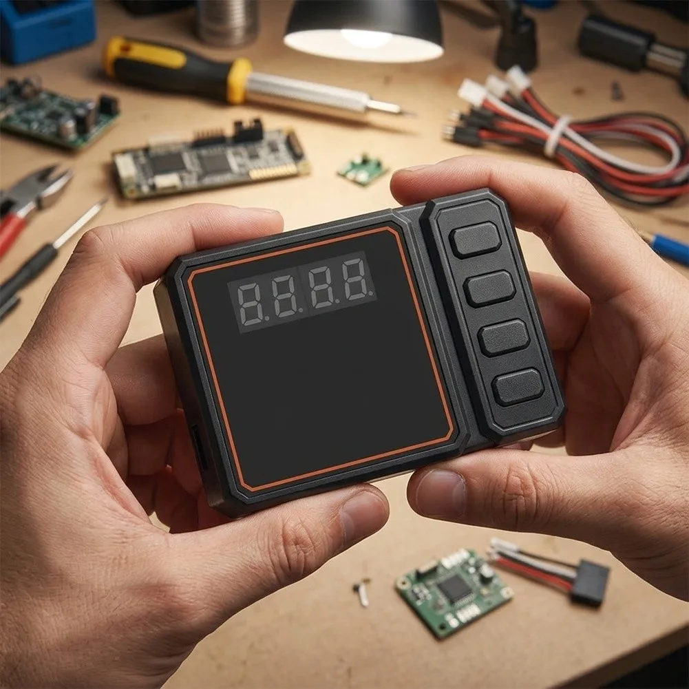 Brushless Tuner Card - 79x53x12mm Compact Design for Precise Timing Brake and Start-Up Adjustment Black Finish