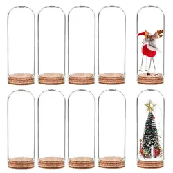 Glass Dome Jars Decoration Bottles Cloche Bell Jar for Wedding Party Favors,Arts,Gift,Christmas Halloween Home Decoration
