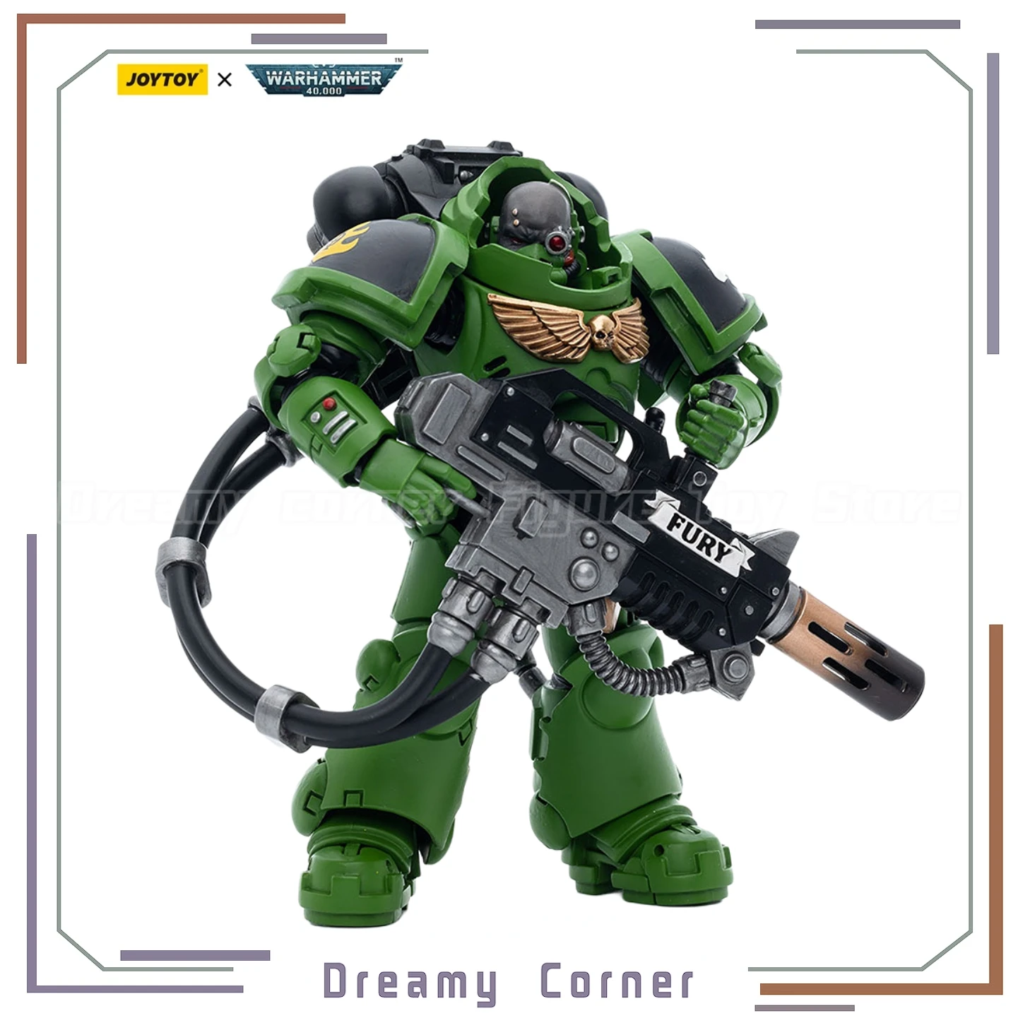 

【В наличии】Фигурка JOYTOY Warhammer 40K Salamanders Eradicators Sergeant Bragar, масштаб 1/18, игрушка, украшение
