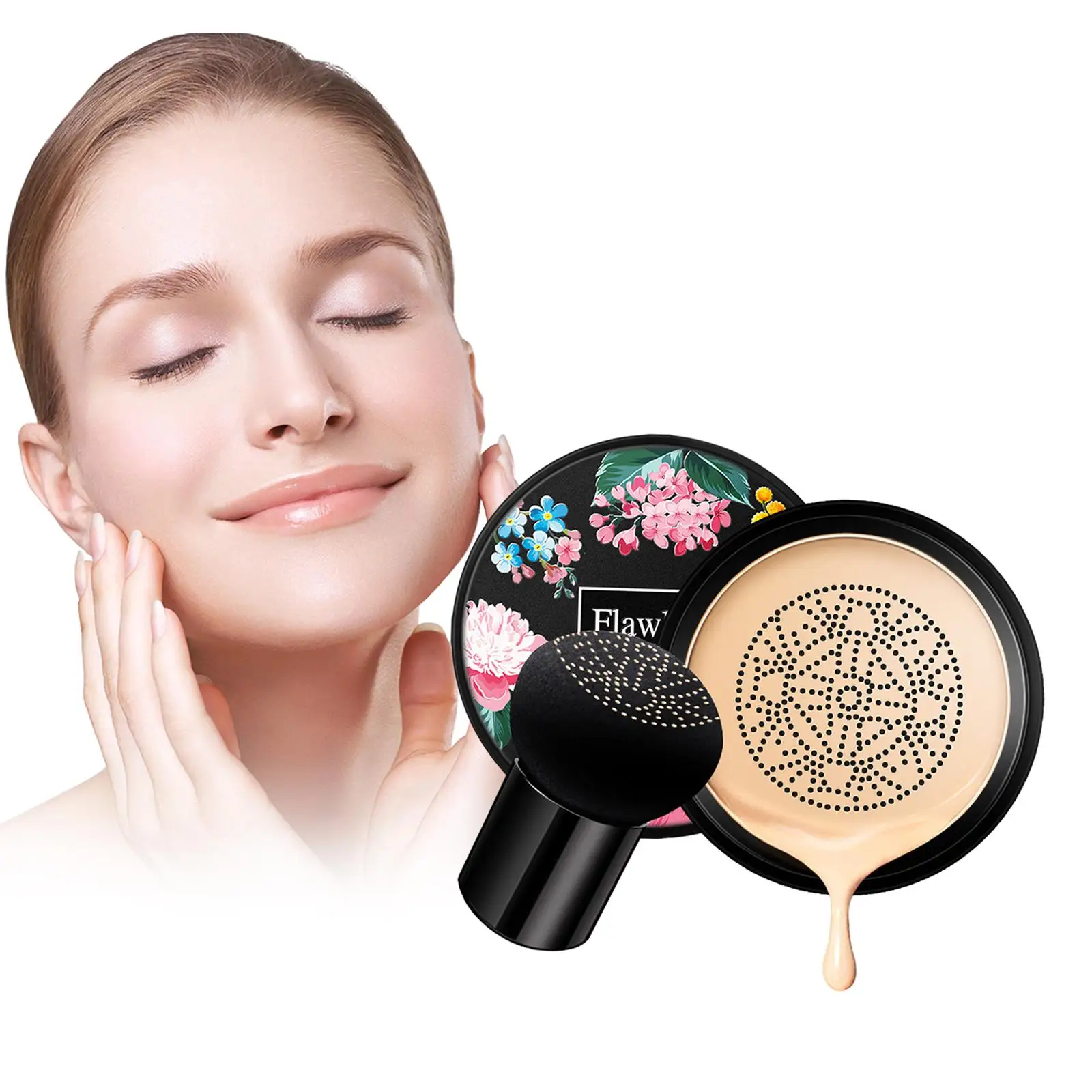Air Cushion BB CC Cream Langlebige, wasserfeste, matte Grundierung für Make-up-Abdeckung und aufhellendes Gesicht