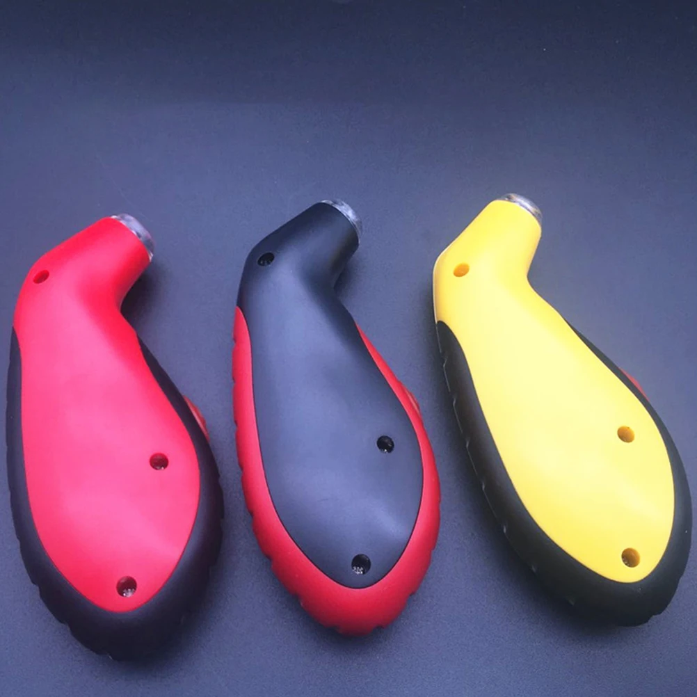 Digital Tire Pressure Gauge For Car Truck Red Black Border Long Lasting Material Accurate Measurement Non Slip Surface For