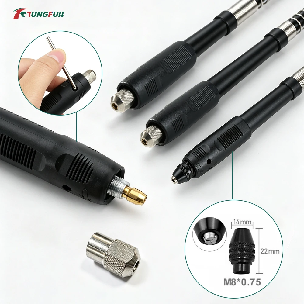 Rotary Tool Flexible Shaft 5 Models Optional Electric Grinder Extension Shaft Handpiece For Dremel Rotary Tool Carving Polishing