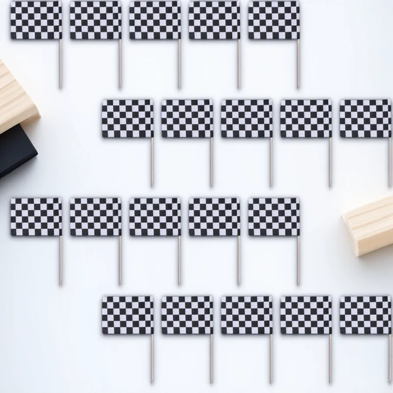 

200Pcs Toothpick Flags Wooden Cake Decoration Party Cupcake Picks Dessert Toppers Sticks Toothpick Flags Cake Inserts Flag