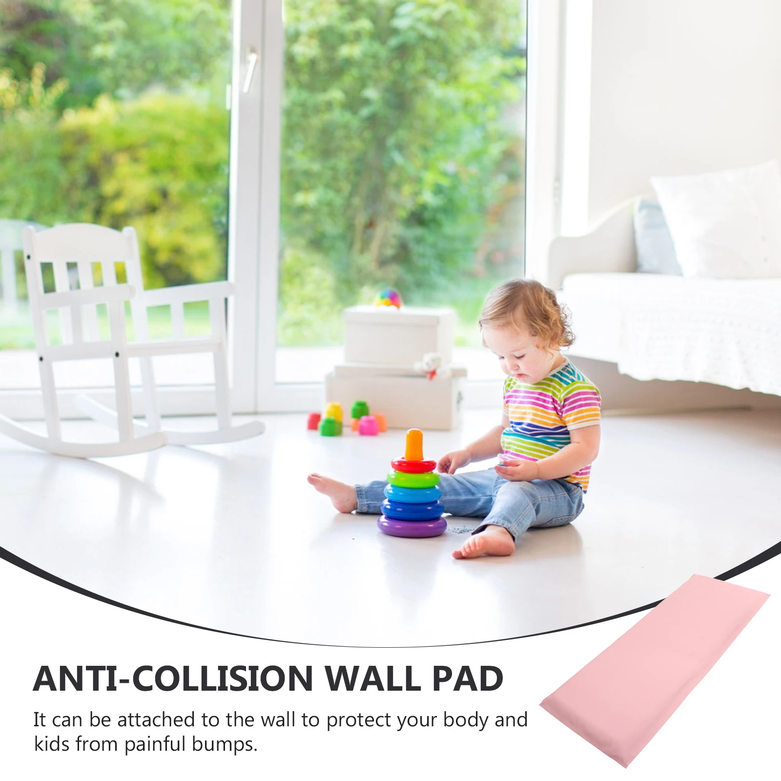 

1pc Anti Collision Stickers Protective Wall Pads Self Adhesive Baby Proofing Wall Background Plain Decor For Home