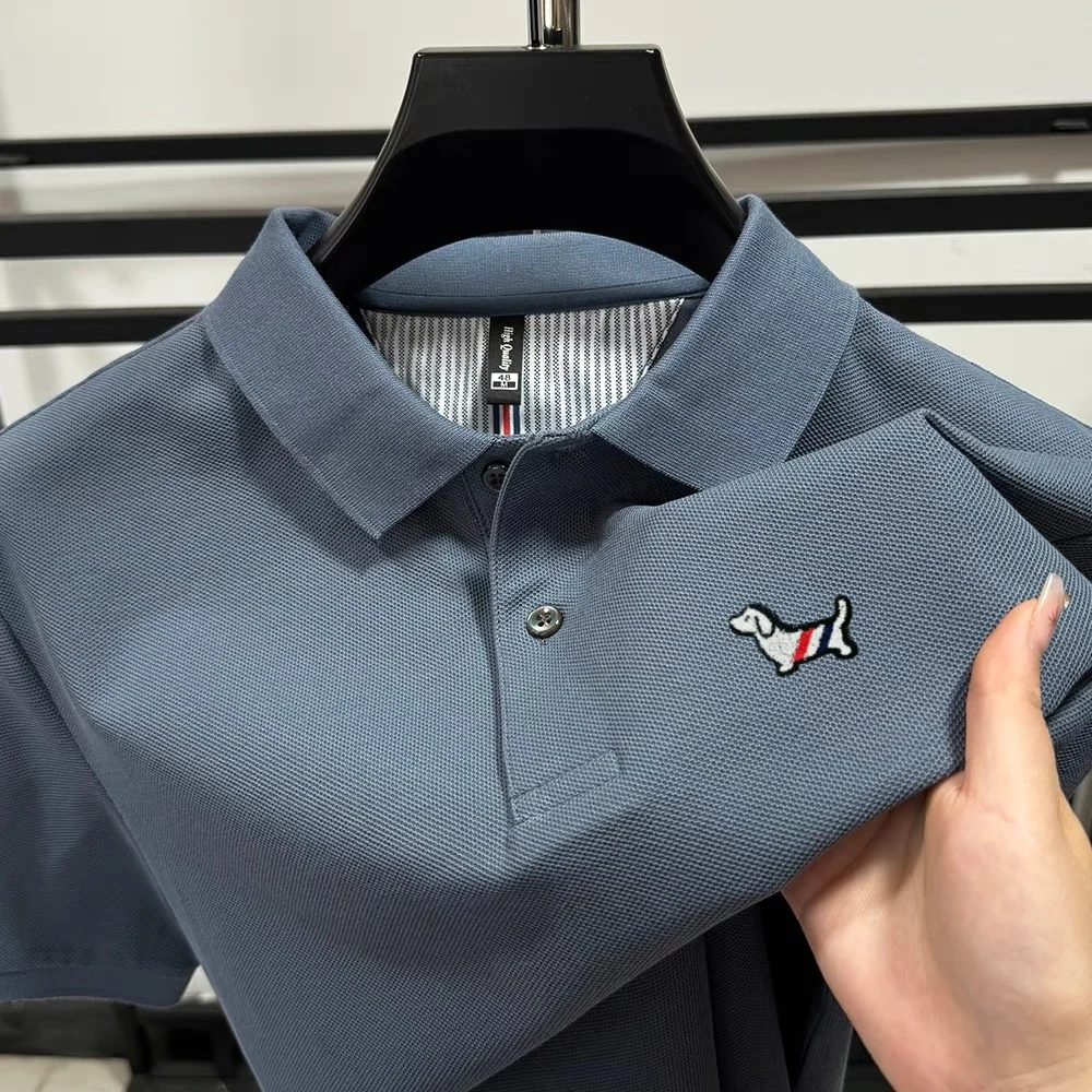 

Высококачественная вышивка щенка 100% хлопчатобумажная рубашка polo новая модная марка мужская футболка летний комфортабельный воздухопроницаемый топы