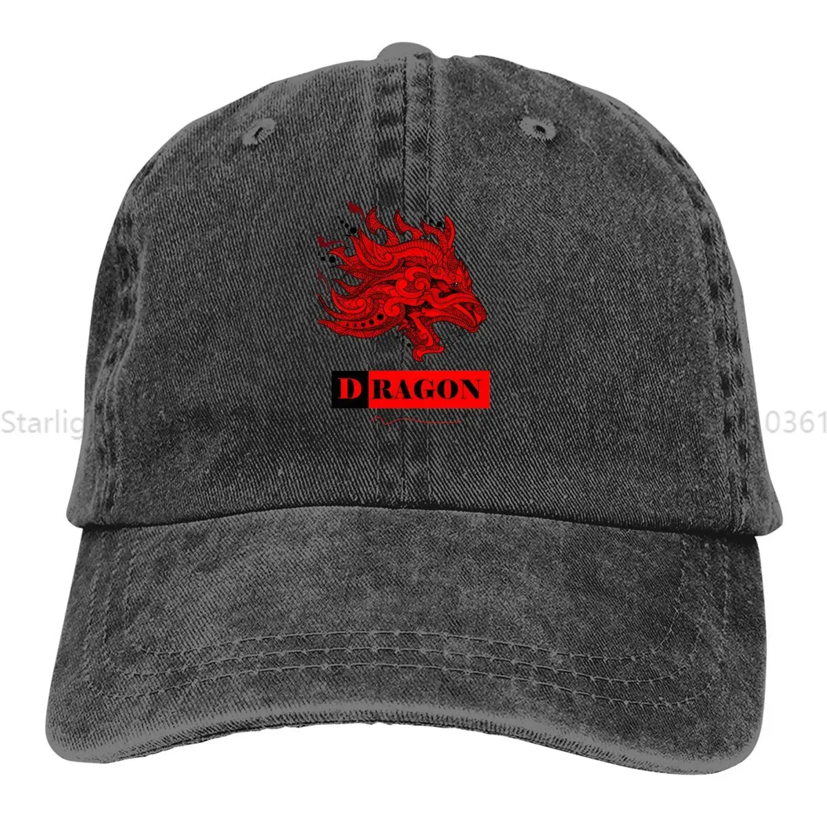 Summer Cap Sun Visor Red Black Dark Fire Hip Hop Caps Dragon's Dogma Cowboy Hat Peaked Hats