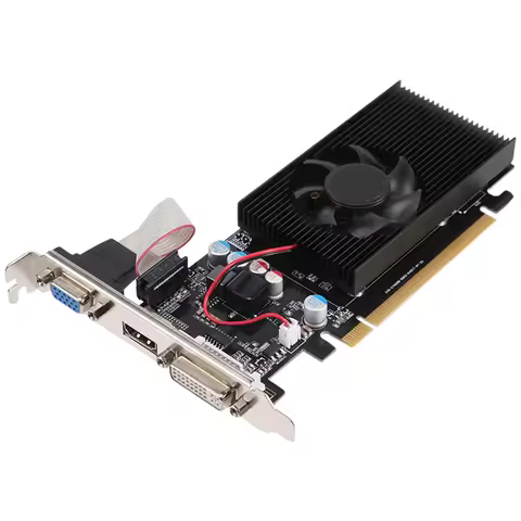 GT210 1GB DDR2 64Bit Graphics Card PCIE 2.0 GPU HDMI-Compatible DVI VGA Desktop Video