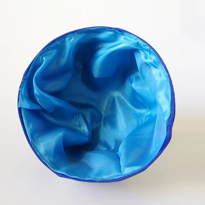 Mongolian Yurt Shaped Hats for Kids Princess King Minority Festival Dancing Caps Blue Traditional Party Headwear Suit Hijab